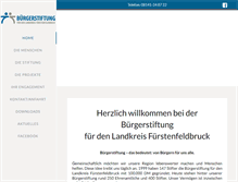Tablet Screenshot of buergerstiftung-lkr-ffb.de